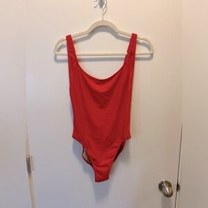 J. Crew One Piece Swimsuit Cherry Red